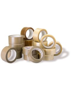 PP Selbstklebeband braun und transparent, verschiedene Breiten
