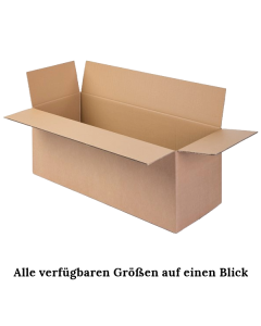 Faltkarton für Post und DHL Versand geeignet - verschiedene Größen