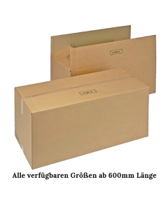 Faltkarton 2-wellig braun ab 600mm Länge