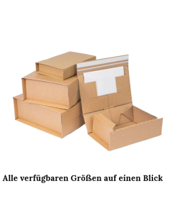 Versandkarton mit Selbstklebeverschluss - verschiedene Größen