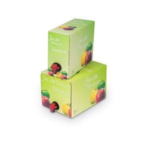 Bag-in-Box Karton mit Druck  Jus de Pommes - Süssmost