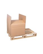 Paletten- und Exportkarton 3-wellig,  Höhenriller bei 350mm