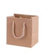 Tragetaschen natur mit Kordel 150x105x155mm