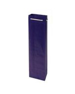 Flaschentragetaschen mit Kordelzug blau für 1x0,75 Liter Flasche. 95x65x380mm #70716