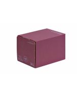 Bag-in-Box Karton dunkelrot mit seitlichen Grifflöchern 3L #72032