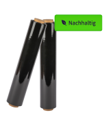Handstretchfolie PIR 30 % Recyclinganteil schwarz 500mm Breite, 20my, 270lf #9105