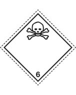 Gefahrgutetikette «Giftig - Kl.6.1»