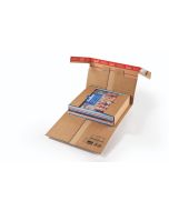 Versandverpackung braun mit Sicherungslasche und Selbstklebeverschluss 320x320x60mm #CP30.08
