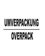 Gefahrgutetikett 100x100mm «Umverpackung, Overpack » 